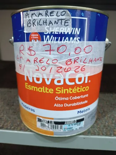 Tinta Esmalte Sherwin Williams Amarelo Brilhante 