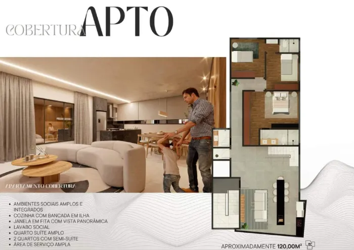 Apartamento Cobertura à venda, 4 quartos, 3 suítes, 3 vagas, Sidil - Divinópolis/MG