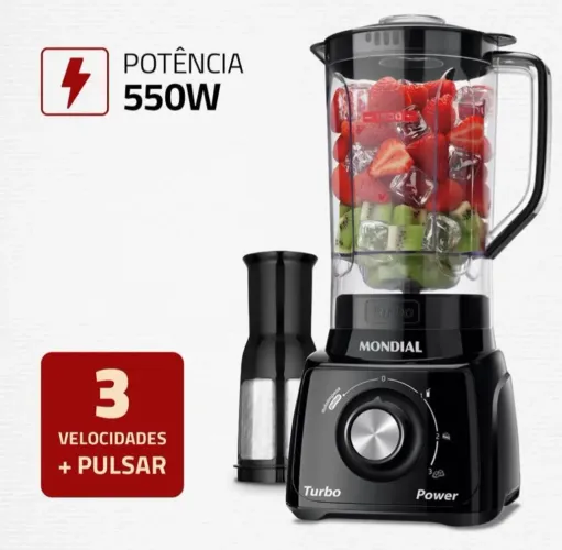 Liquidificador Mondial Turbo Power L-99 FB