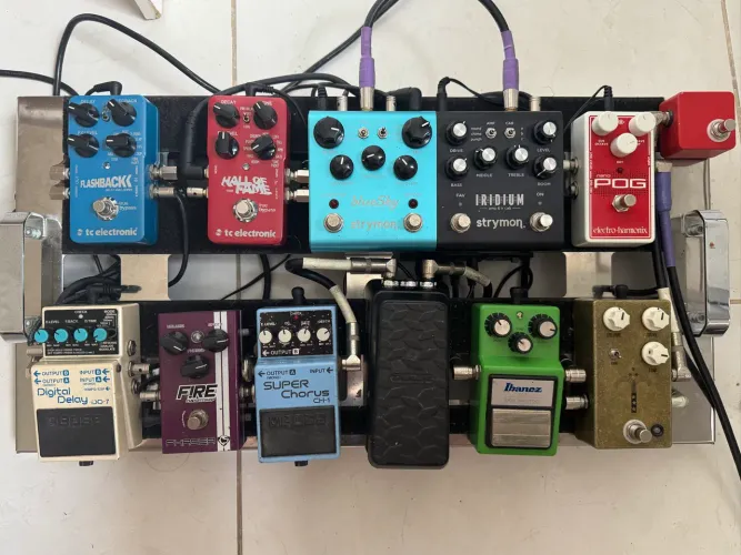 Set de pedais - Pedais de guitarra - Pedalboard completo