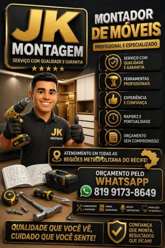 Montador de móveis Abreu e lima Igarassu cruz de Rebouças 