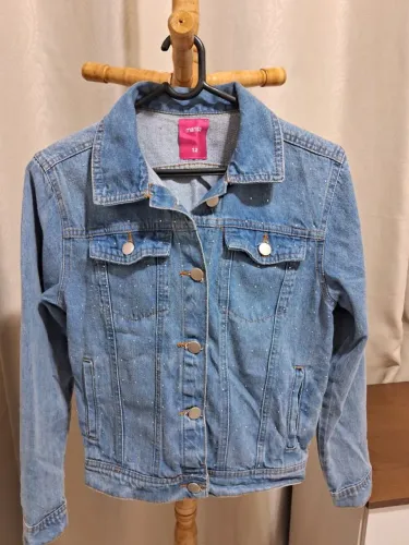 Kit com 3 Jaquetas Jeans Infantis Tamanho 12 Anos