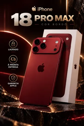 iPhone 18 pro Max 256gb novo lacrado na cor bordô