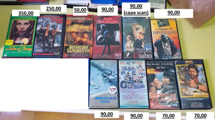 VHS Disponíveis - Unitário - Preço Variado