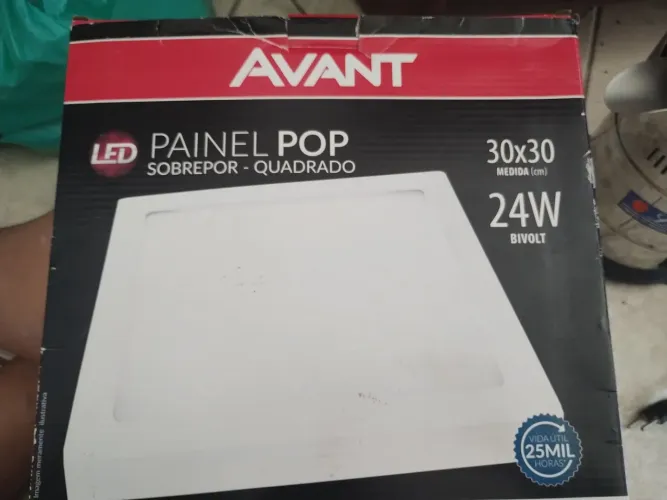 Vendo Painel de Led Pop Sobrepor Quadrado. Medida 30 x 30 cm 24 W Bivolt