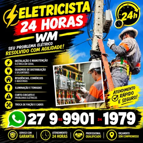 ELETRICISTA 24H WILLIAM ATENDIMENTO 24 HORAS