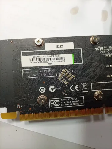 Placa de video zotac g210 64bits 1gb ram