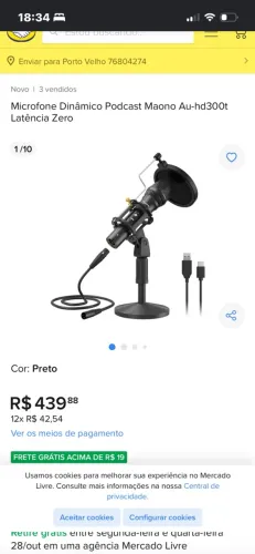 Microfone profissional