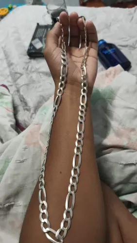 Cordão de prata grande