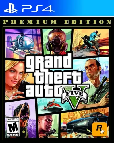 Jogo de PlayStation 4 (PS4) Grand Theft Auto [GTA] V - Premium Edition (Novo - Lacrado)  G