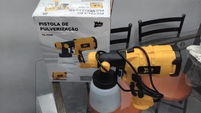 Pistola de Pulverização, na caixa.