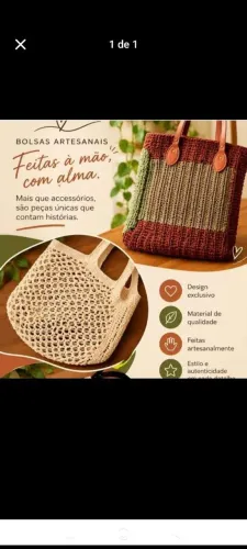 Bolsa de Crochê