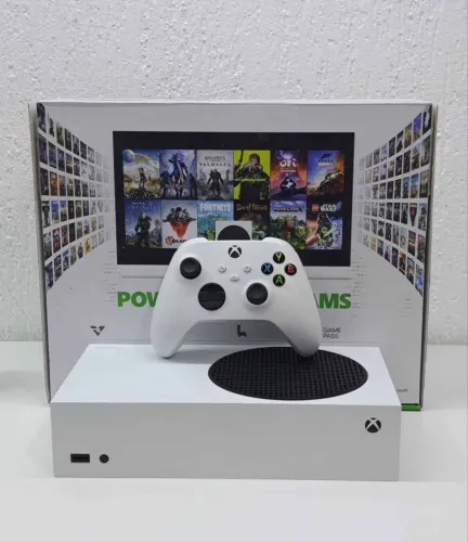 Xbox series c/caixa e nota