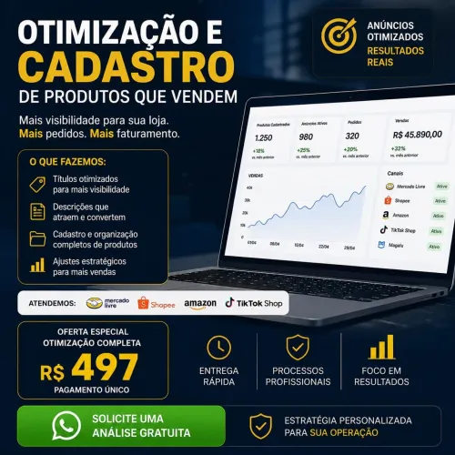 Otimização e Cadastro de Produtos para Marketplace