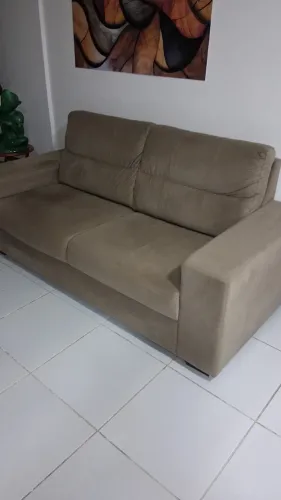 Vendo cama de casal, sofá 2 lugares suede e um fogão motivo mudanca urgente