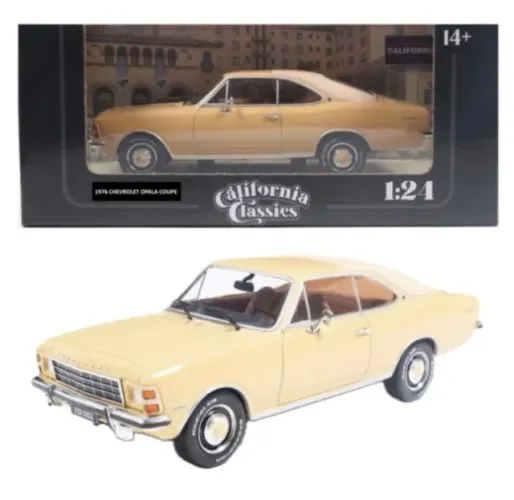 Miniatura Carro Chevrolet Opala Comodoro (1977) - Bege - 1:24 - California Toys