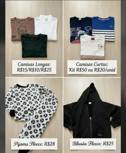 Lote de Roupa tamanho 6, menino