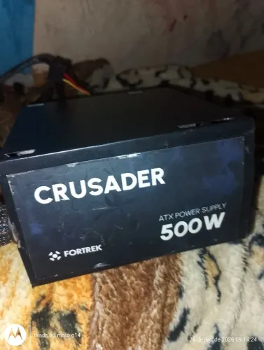 Fonte Gamer Fortrek Crusader 500W (Preço Promocional)