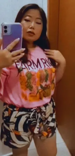 T-shirt Farm Rio modelo rosa