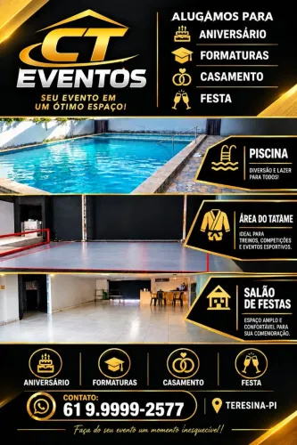 Ct eventos / eventos em geral venha reservar seu espaço faça seu orçamento e venha conhece