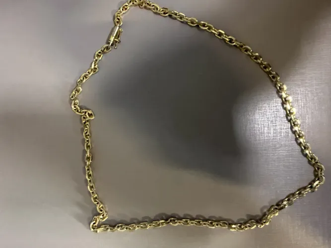 Corrente banhada a ouro 5mm