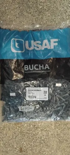 Bucha de nylon S8 pacote c/1000 unid