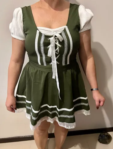 Vestido traje típico germânico feminino frida