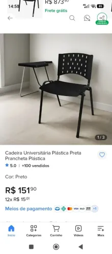 Cadeira universitária 