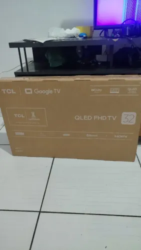Smart TV TCL QLED full HD 32" Polegadas com Google Tv, Dolby Áudio e Wi-fi - 32S5K