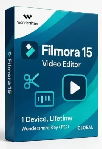 Wondershare Filmora 15 (Portátil) - Editor de Vídeos Profissional - Faça cortes para insta
