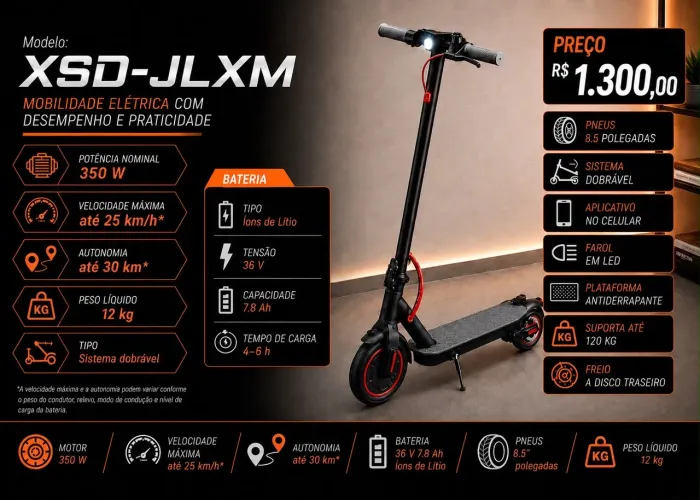 PATINETE ELÉTRICO 350W