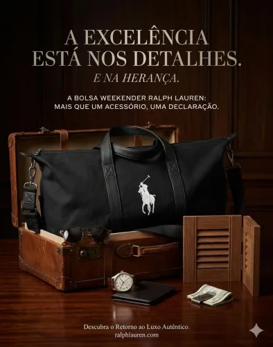 Mala Ralph Lauren Weekender Canvas Black - O Padrão Ouro do Estilo Traveler