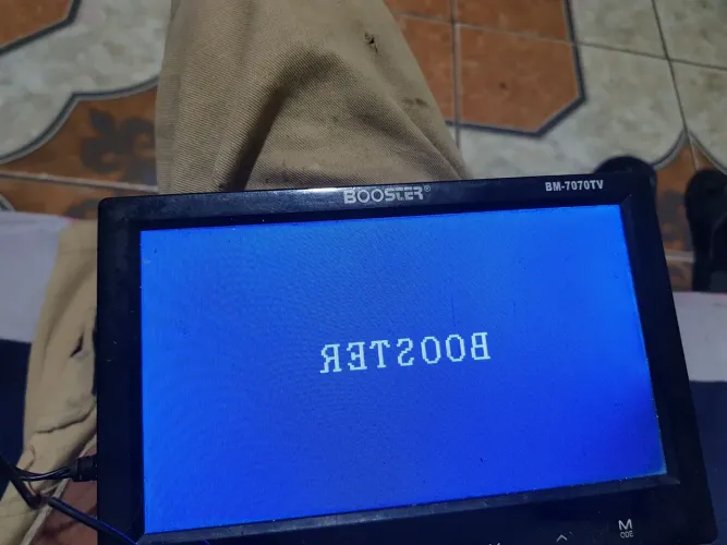Tela7 polegadas lcd tv booster bm7070tv falta conector de vídeo  funcionando 