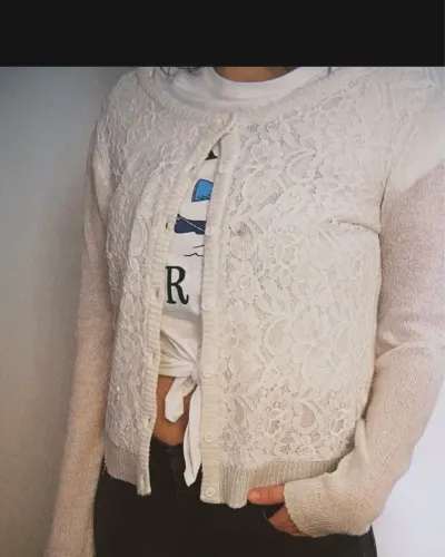 Cardigan de renda