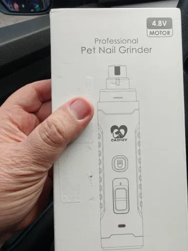 Casfuy Lixador De Unhas Para Cães Com 2 Leds (cinza) Gris