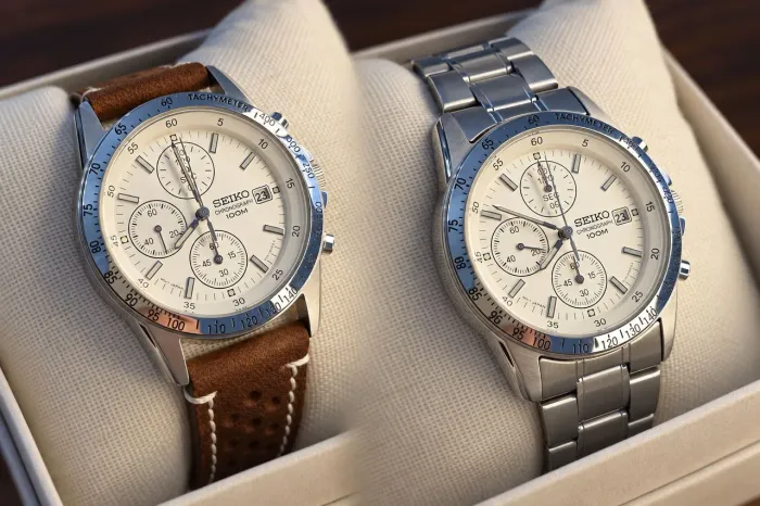 Seiko Cronógrafo NOVO 2 pulseiras