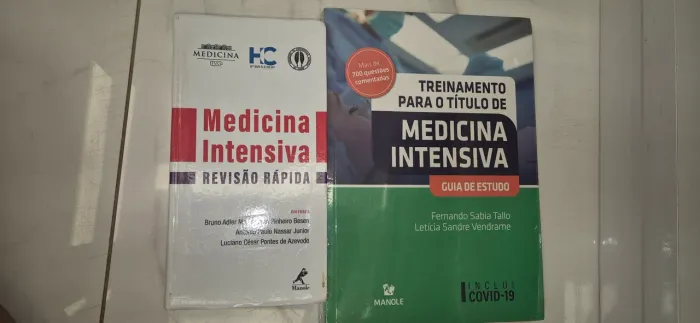 Livro Medicina Intensiva. Valor para os dois juntos