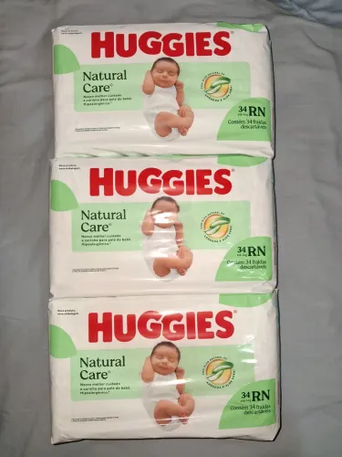 Huggies - 3 pacotes de fraldas RN por R$100