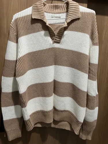Peça nova Zara - Polo de malha de algodão - (M)