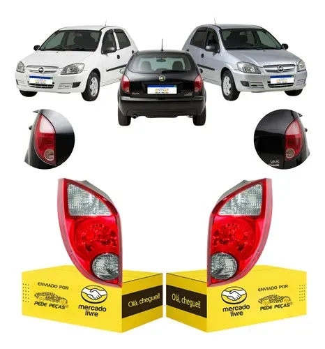 Par Sinaleira Traseira Gm Celta 2006 A 11 12 13 14 2015 Fumê Ambos Lados