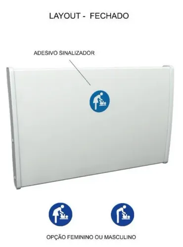 Trocador De Fraldas Para Bebês Solutti Horizontal De Parede