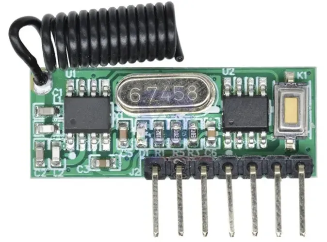 Módulo Rf 433MHz Sem Fio Receptor De Controle Remoto 4 Canais aprendizagem COD-AM308