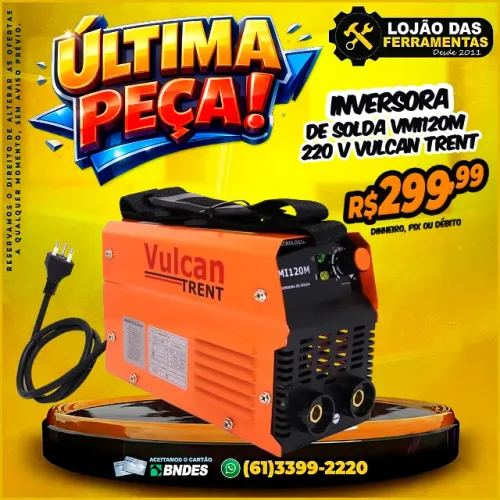 Inversora de Solda VMI120M 220 V Vulcan Trent