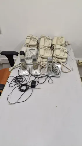 pabx completo com aparelhos de telefone