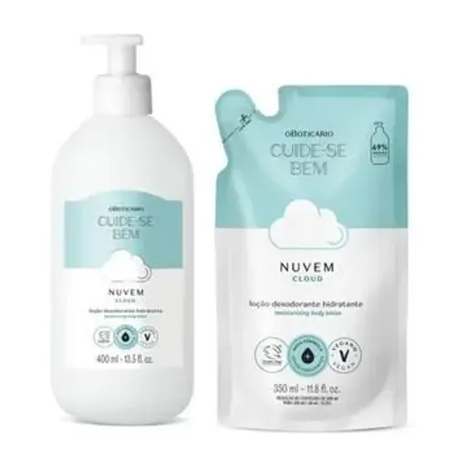 Kit hidratante e refil nuvem do boticário