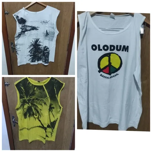 Lote 3 camisetas regata Tam xxg ( lote por 15,00)