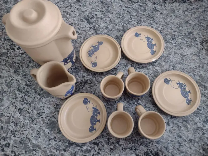 Jogo de Café Cerâmica 10 itens TAUBATÉ