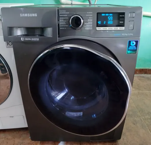 Lava e seca Samsung 10.2kg inox ecobubble