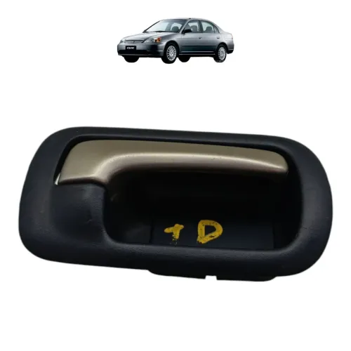 Maçaneta Interna Traseira Direita Honda Civic G7 2001 2002 Preto Traseira