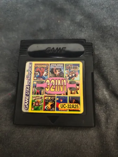 Cartucho Multijogos 32 em 1 para Game Boy, Game Boy Color e GBA